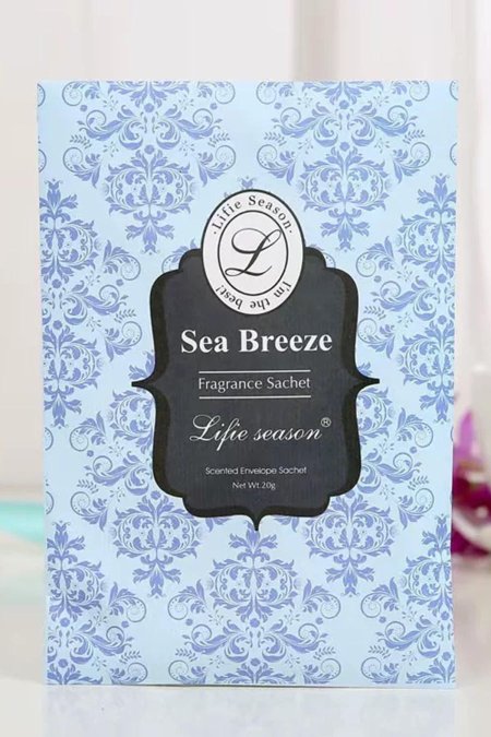 كيس معطر الملابس للخزائن والأدراج برائحة نسيم البحر