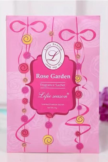 كيس معطر الملابس للخزائن والادراج برائحة ورد الحدائق