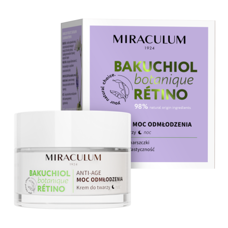 باكوتشيول كريم الوجه الليلي المضاد للشيخوخة من ميراكولوم | Bakuchiol Anti Aging Night Face Cream By Miraculum