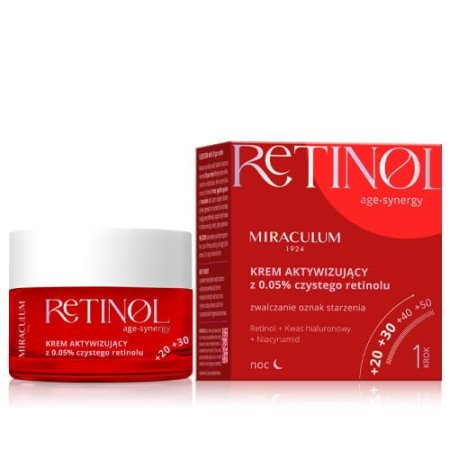 كريم ريتينول إيج سينيرجي الليلي المنشط من ميراكولوم|Retinol Age Synergy Activating Night Cream By Miraculum